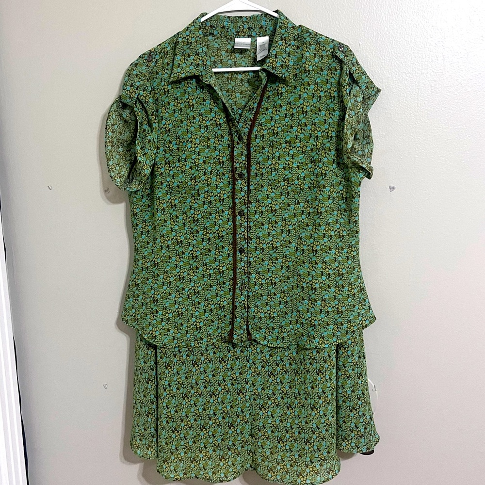 Emma James Skirt and Blouse Set • Sz 16